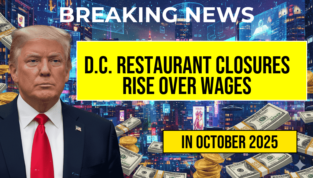 Restaurant Closures Increase as D.C. Venue Cites $60,000 Annual Wage Costs—What’s Next for Prices?